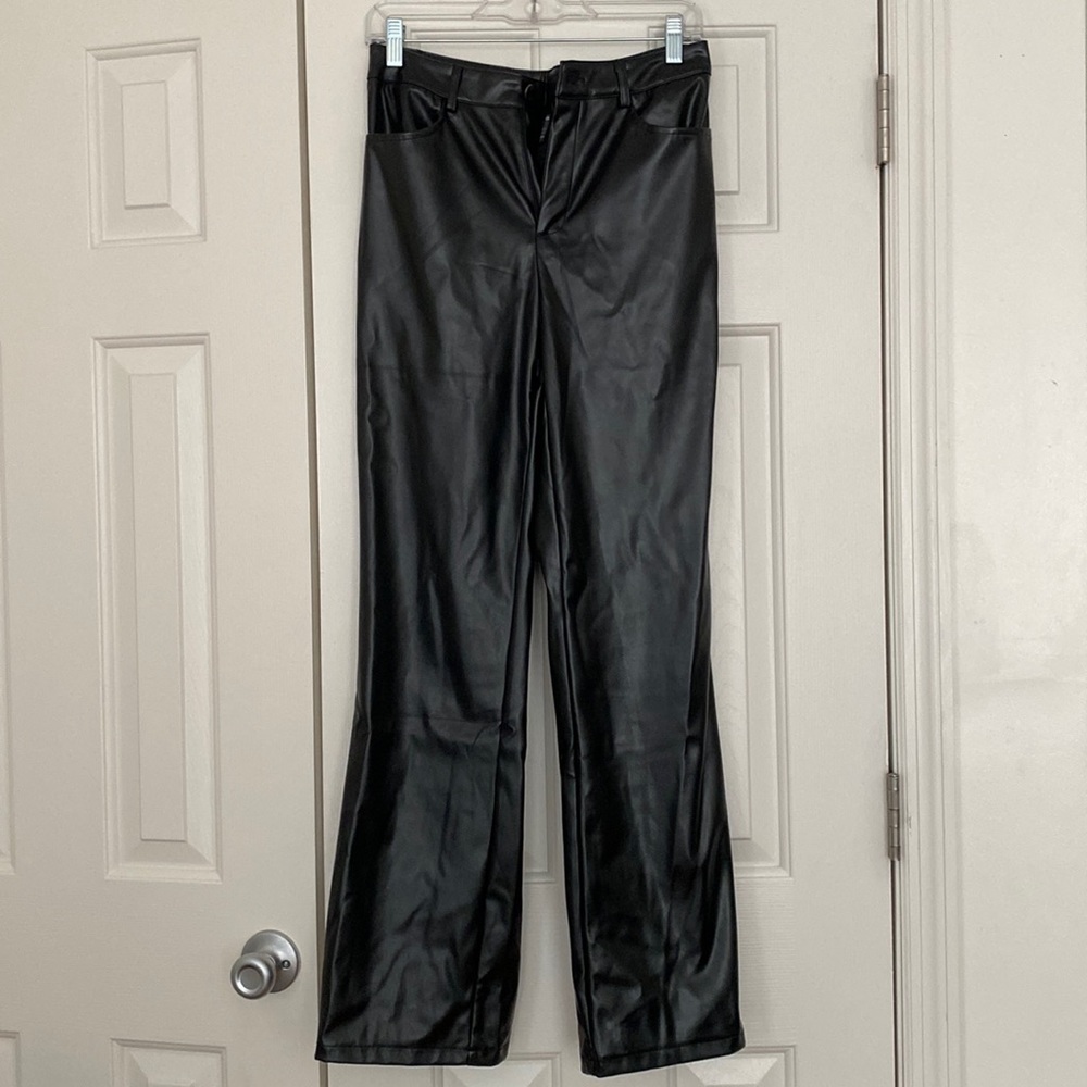 Shein High Waist Leather Pants